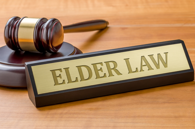 Elder Law Sign Near Gavel