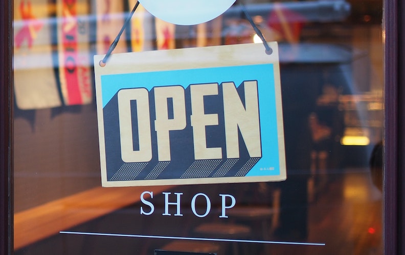 Open For Business Sign